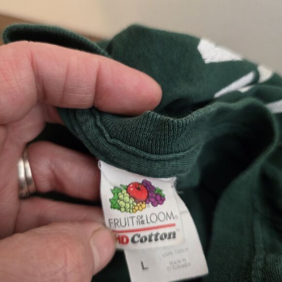 I Am A Grumpy Veteran T-Shirt Men Large Green Graphic Unisex Short Sleeved - Picture 4 of 7